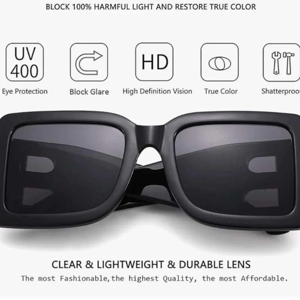 🎉Back in Stock!! Trendy 2024 Oversized Square Sunglasses